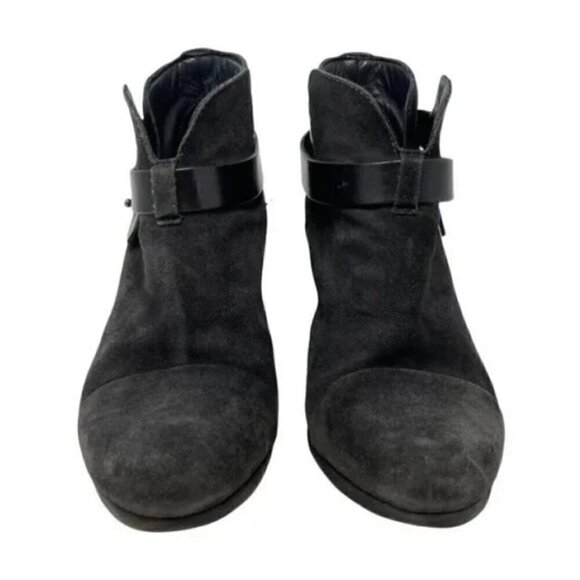 Rag & Bone Harrow Dark Gray Suede Cap Toe Ankle Boots - Size 8.5 - Picture 5 of 10